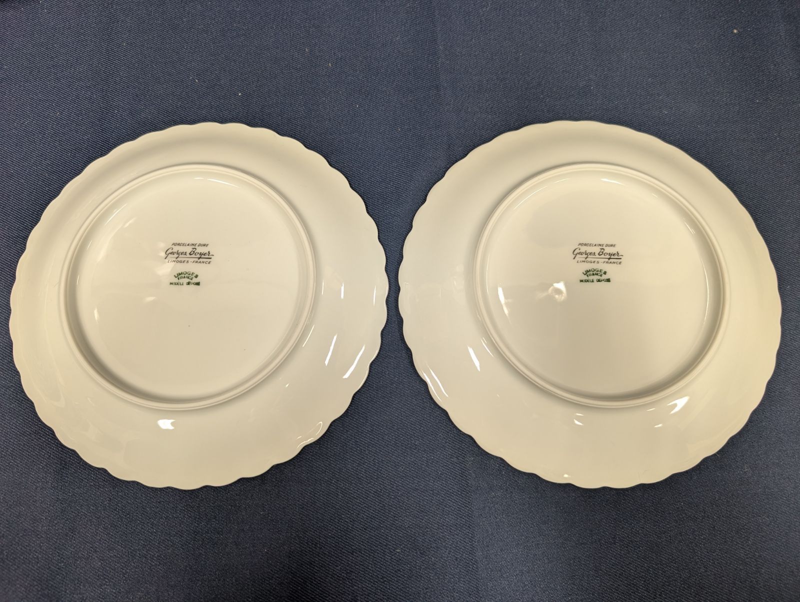 リモージュ ジョルジュボワイエ 花模様 カップ＆ソーサー＆デザート