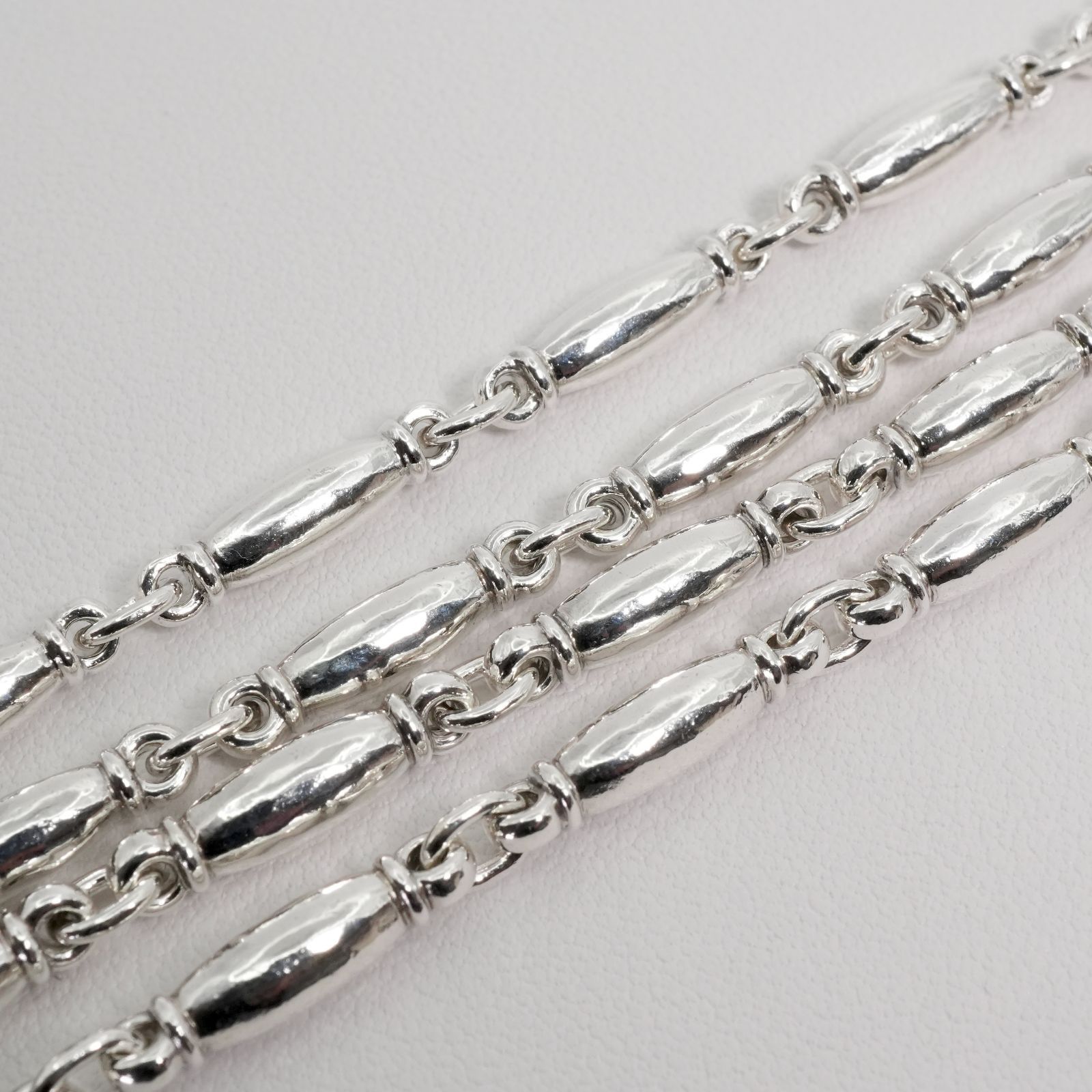 希少 ジョージジェンセン 43 シルバー ロング ネックレス/24-5142S