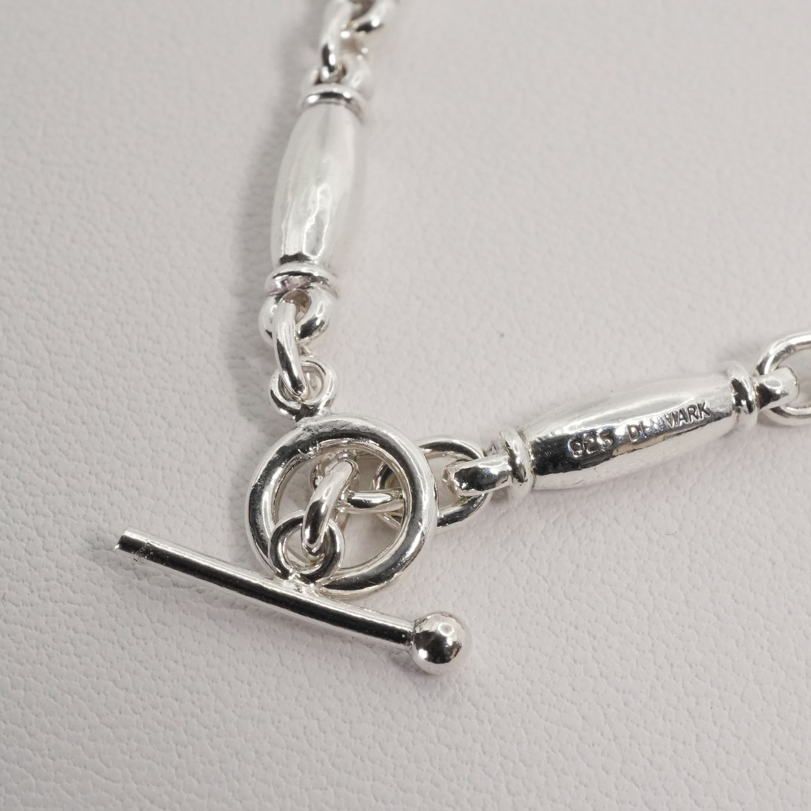 希少 ジョージジェンセン 43 シルバー ロング ネックレス/24-5142S