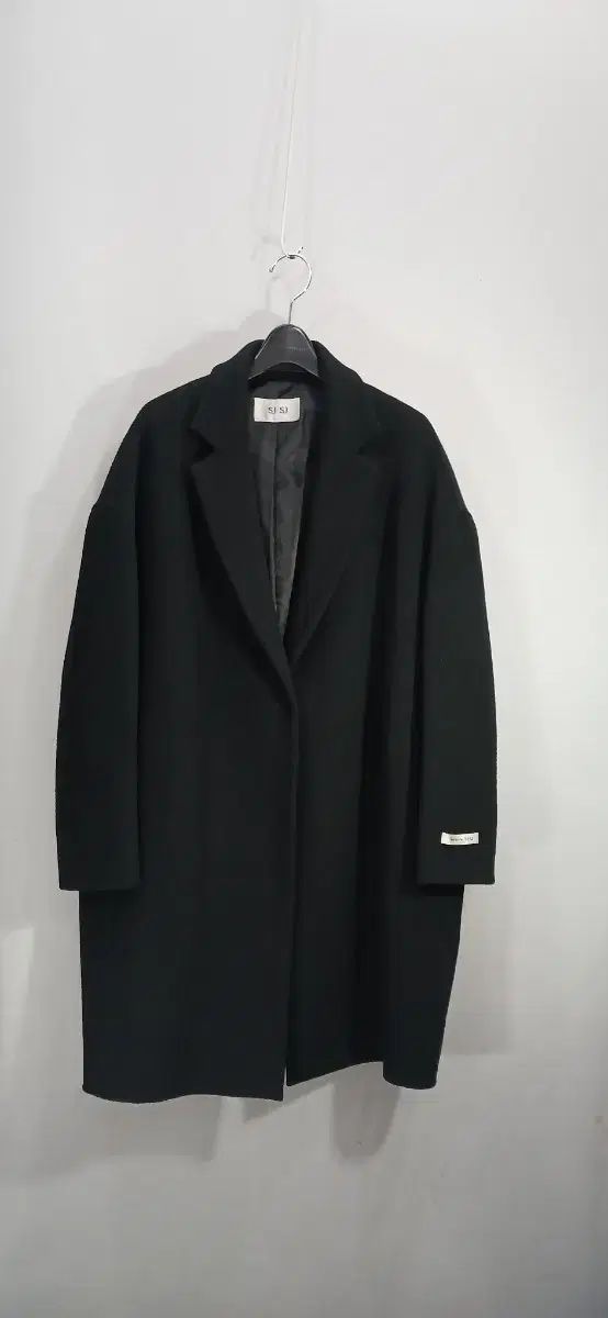 SJSJ エスジェイエスジェイ ブラック オーバーサイズ コート