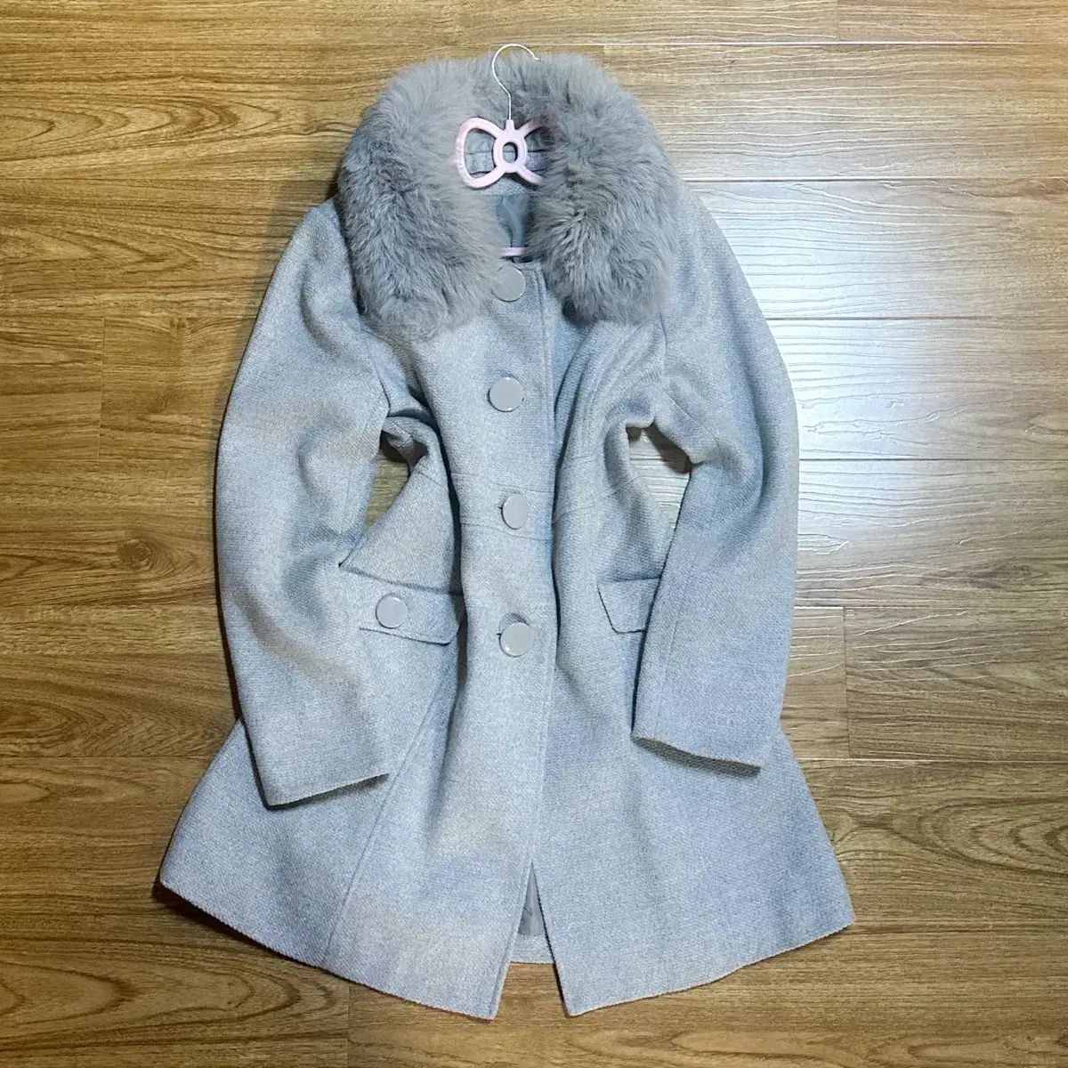 ヴィンテージ ファーコート 姫ギャル ロギャル ラテ 日本ブランド グレー 平成 公겜여주