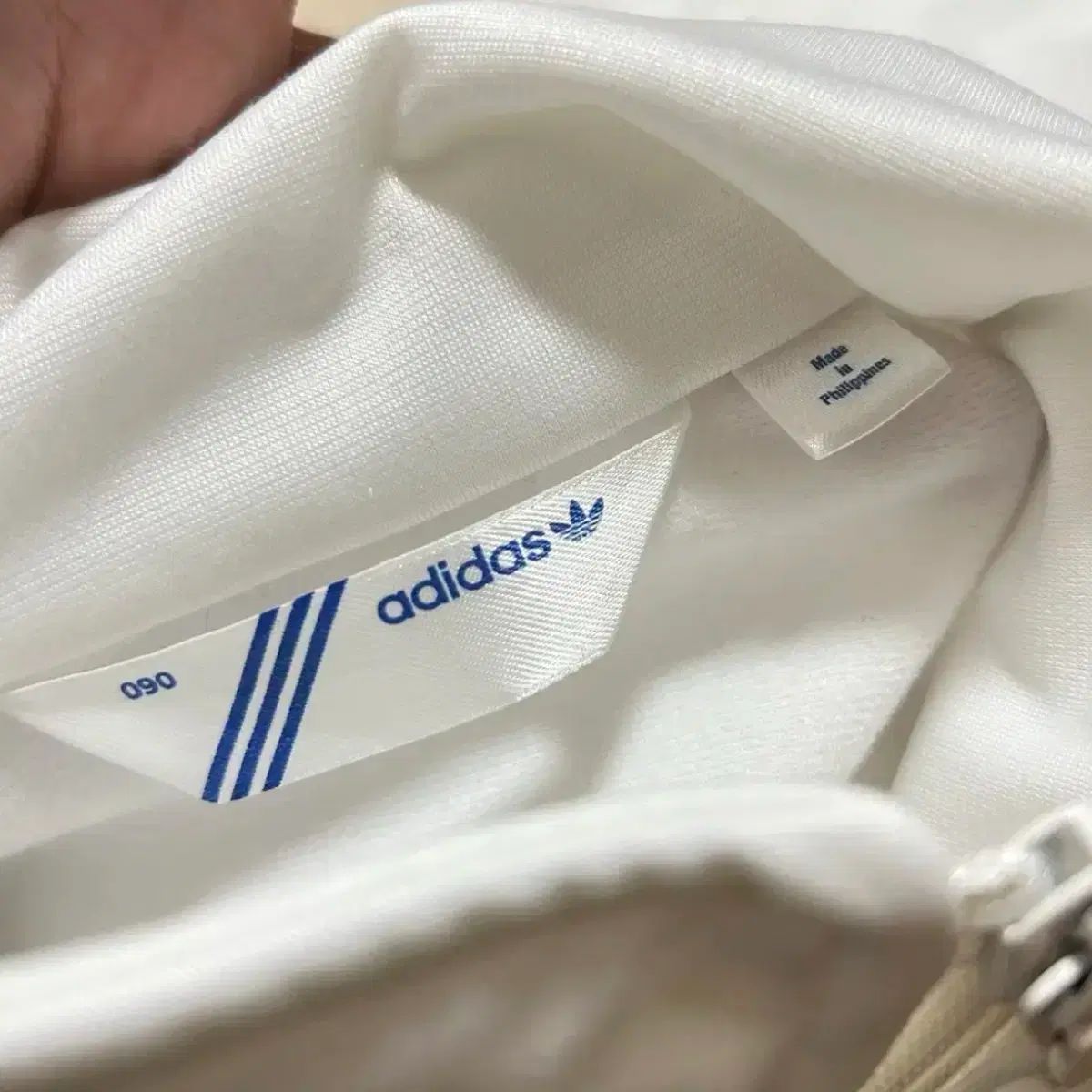 アディダス 白 BIGロゴ ファイヤーバード ジャージ 90