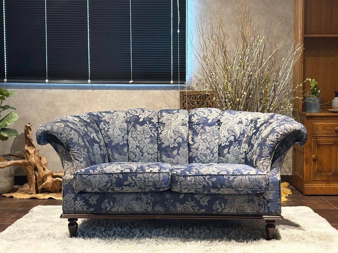 マルニ木工 二人掛けソファー 古家具 816078d2e77389b4145463576f651b