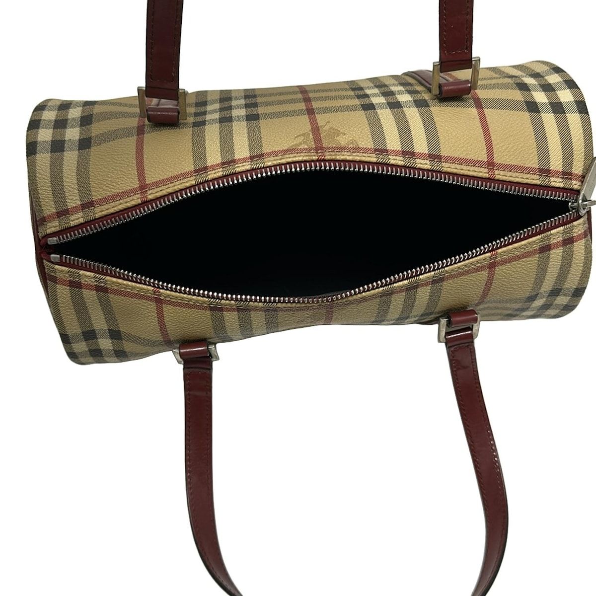 Burberry LONDON(バーバリーロンドン) ハンドバッグ - ベージュ×ダーク