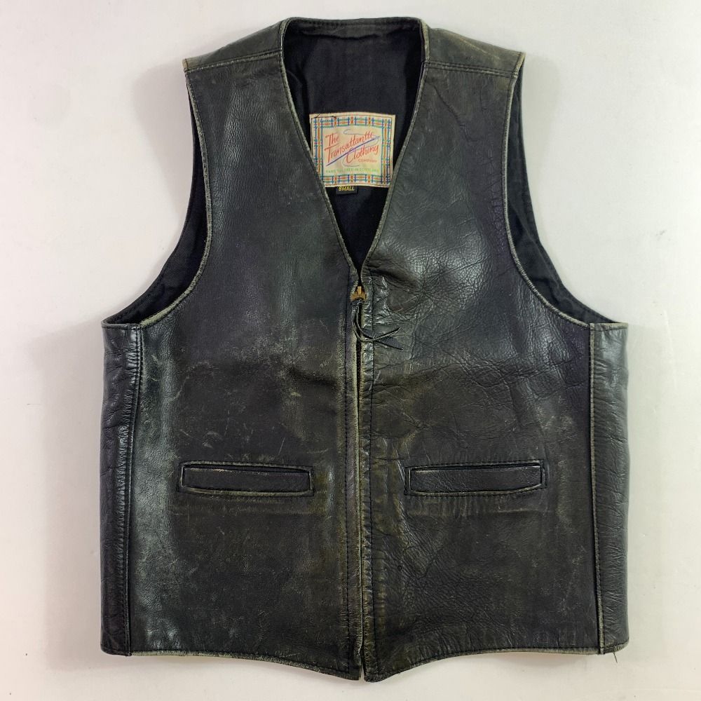 The Transatlantic Clothing 本革ベスト The Transatlantic Clothing/エアロレザー レザーベスト - メルカリ