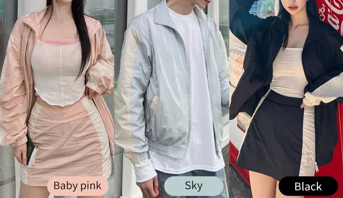 カインダミ ウィンドブレーカー set ピンク