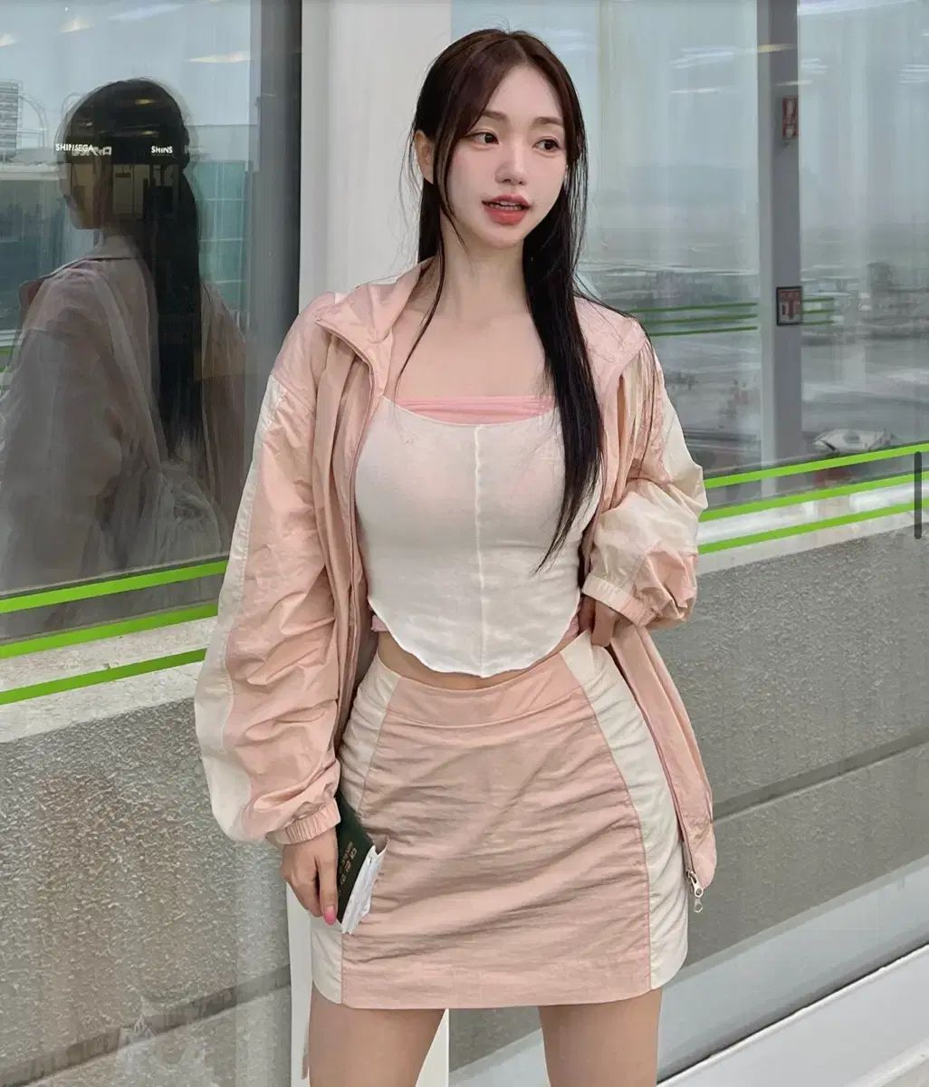 カインダミ ウィンドブレーカー set ピンク