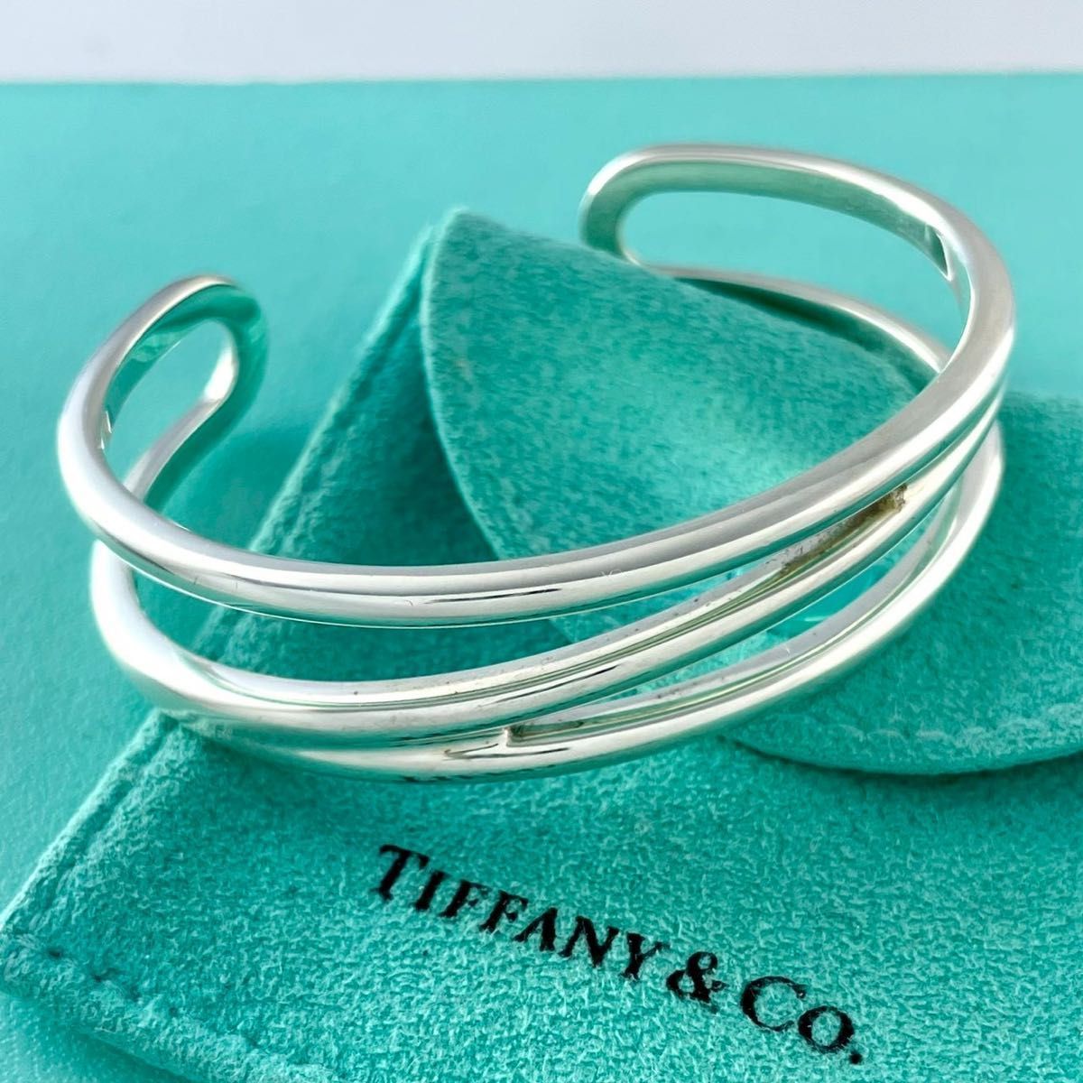 ⭐︎美品⭐︎ティファニー ダイアゴナルバングル 925 ティファニー バングル オープンダイアゴナル | 東京銀座の