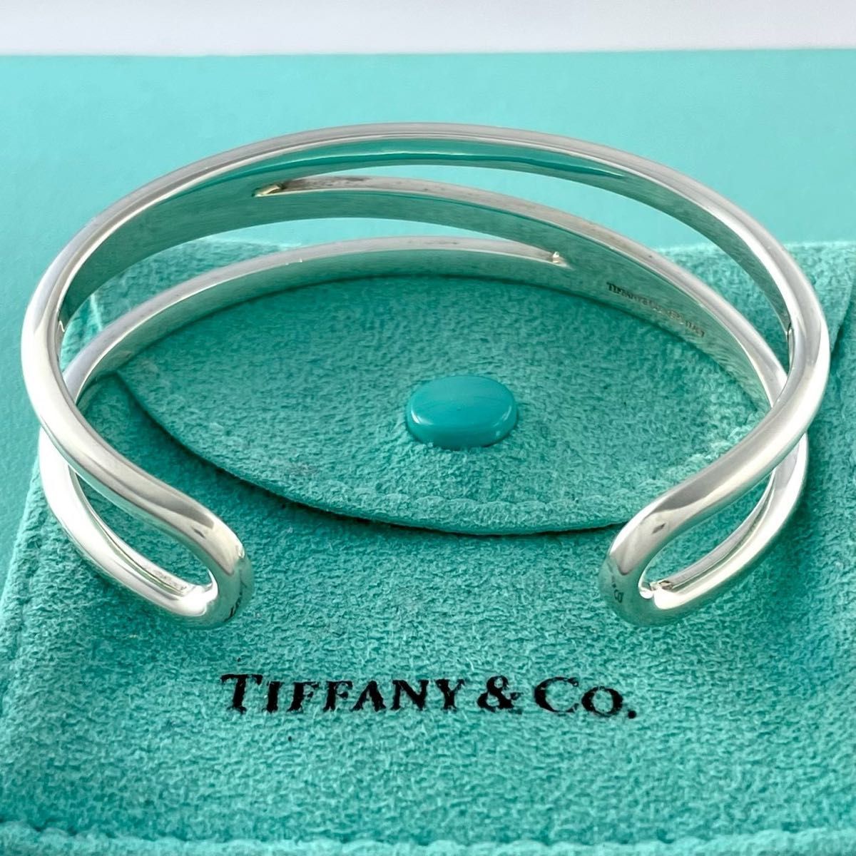 ティファニー オープンダイアゴナル バングル カフ ブレスレット シルバー925 ティファニー オープンダイアゴナル バングル カフ ブレスレット