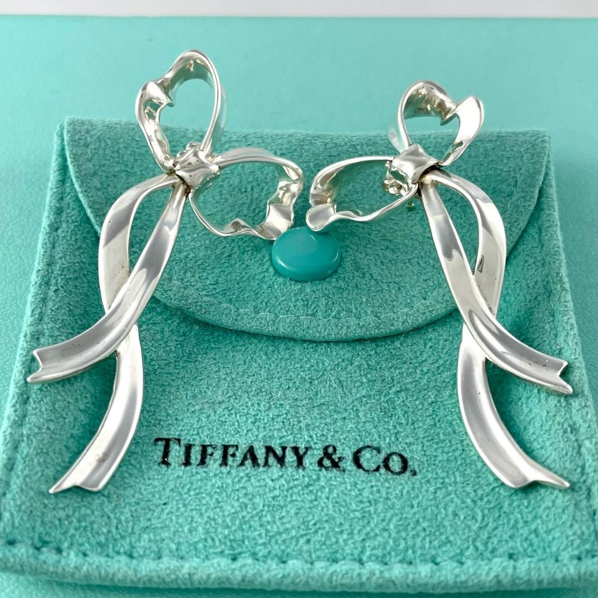 ティファニー リボン スイング ピアス シルバー 925 P60fe - メルカリ