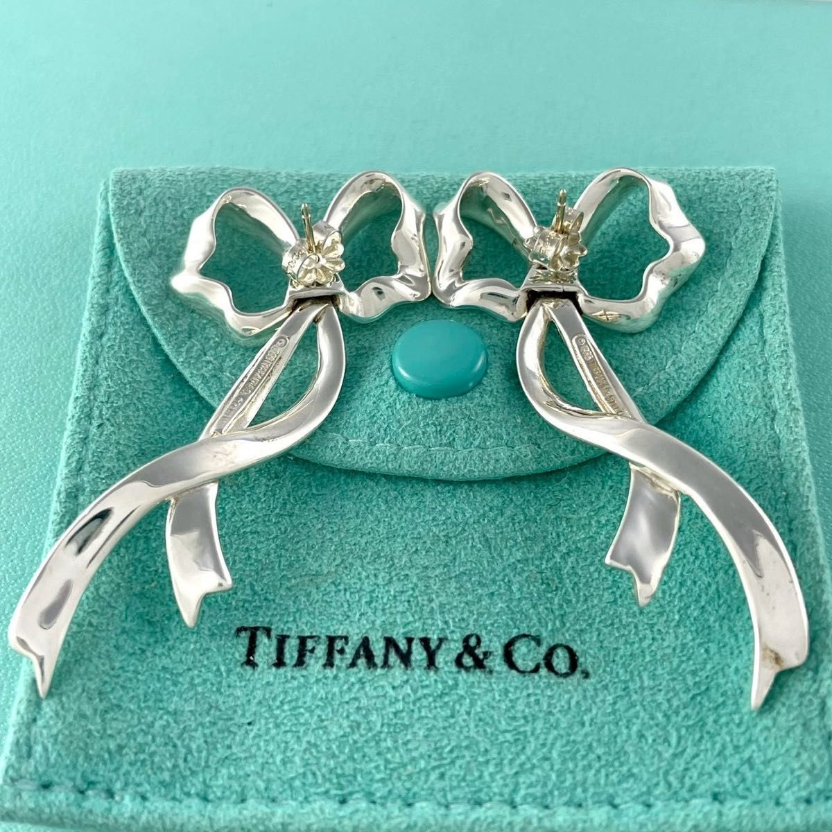 ティファニー リボン スイング ピアス シルバー 925 P60fe - メルカリ