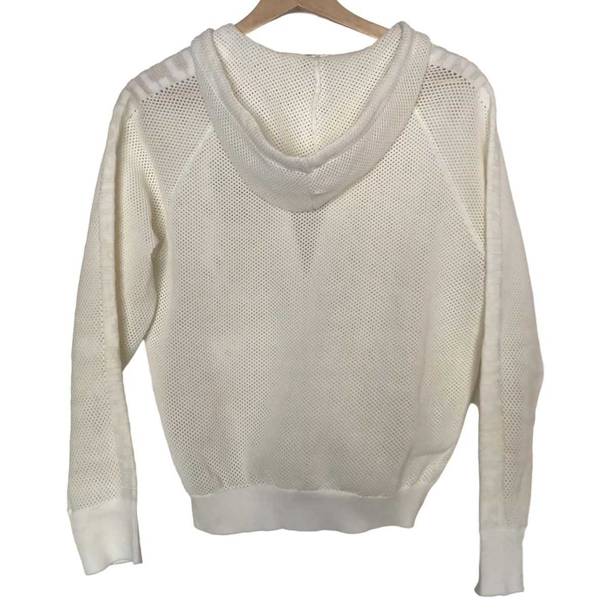 PICONE ピッコーネ パーカー サイズ40 M レディース - 白×マルチ 長袖 メッシュ ビーズ 刺繍 ジップアップ