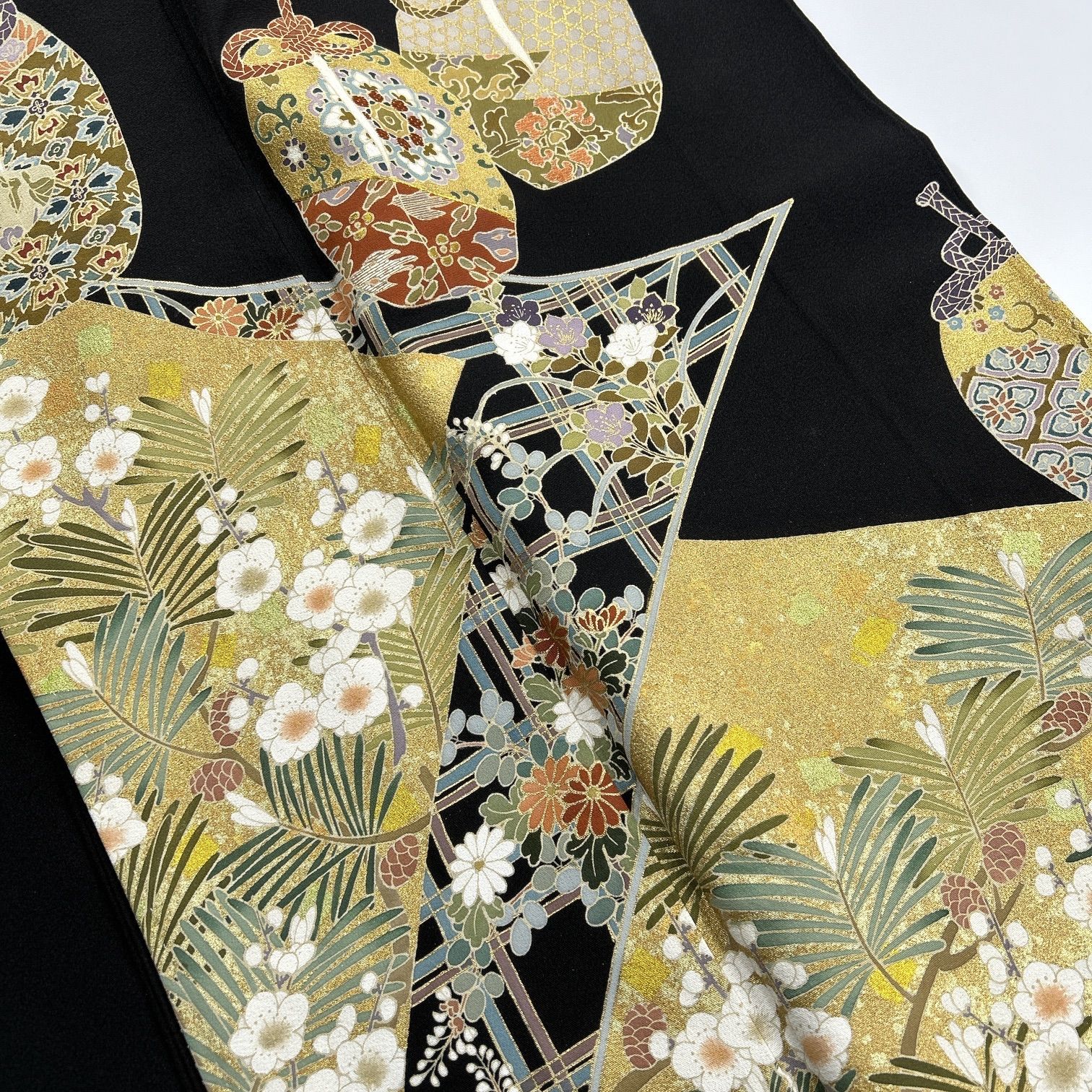 黒留袖 4枚 正絹 着物まとめ売り 同梱購入歓迎 リメイク用 着付け練習