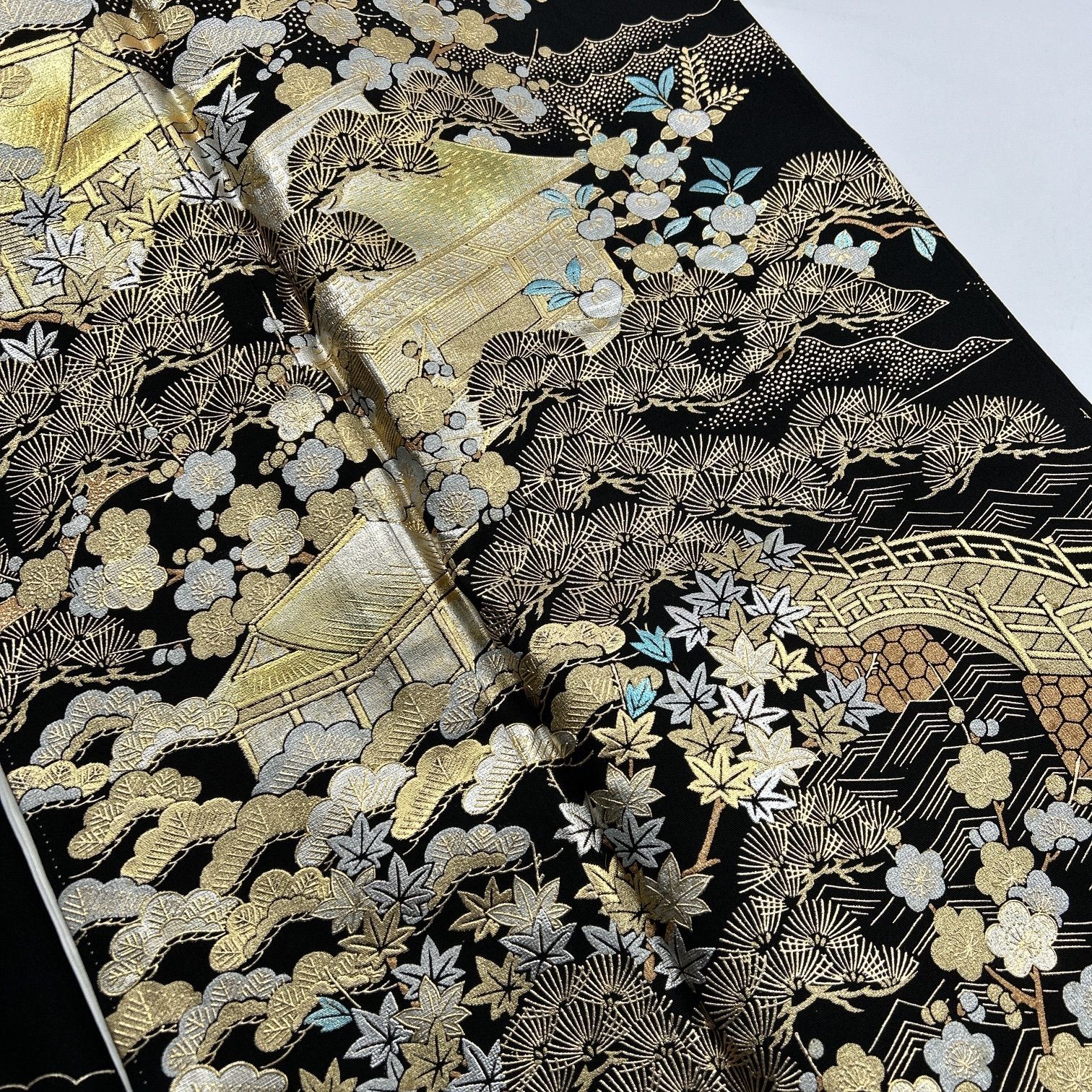 黒留袖 4枚 正絹 着物まとめ売り 同梱購入歓迎 リメイク用 着付け練習