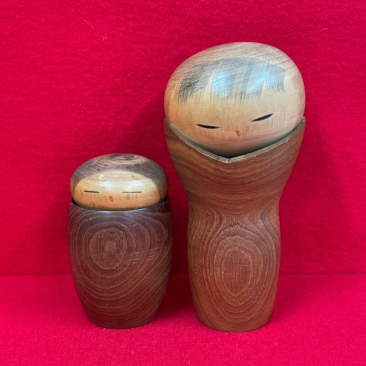 こけし 渡辺正雄作 ふきのとう コレクション 2体セット 置物 民芸品