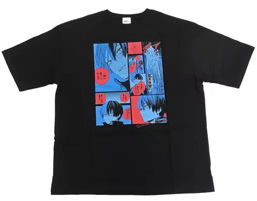 Tシャツ 轟焦凍 ビッグシルエットTシャツ HEROES 2025 ブラック フリーサイズ 僕のヒーローアカデミア