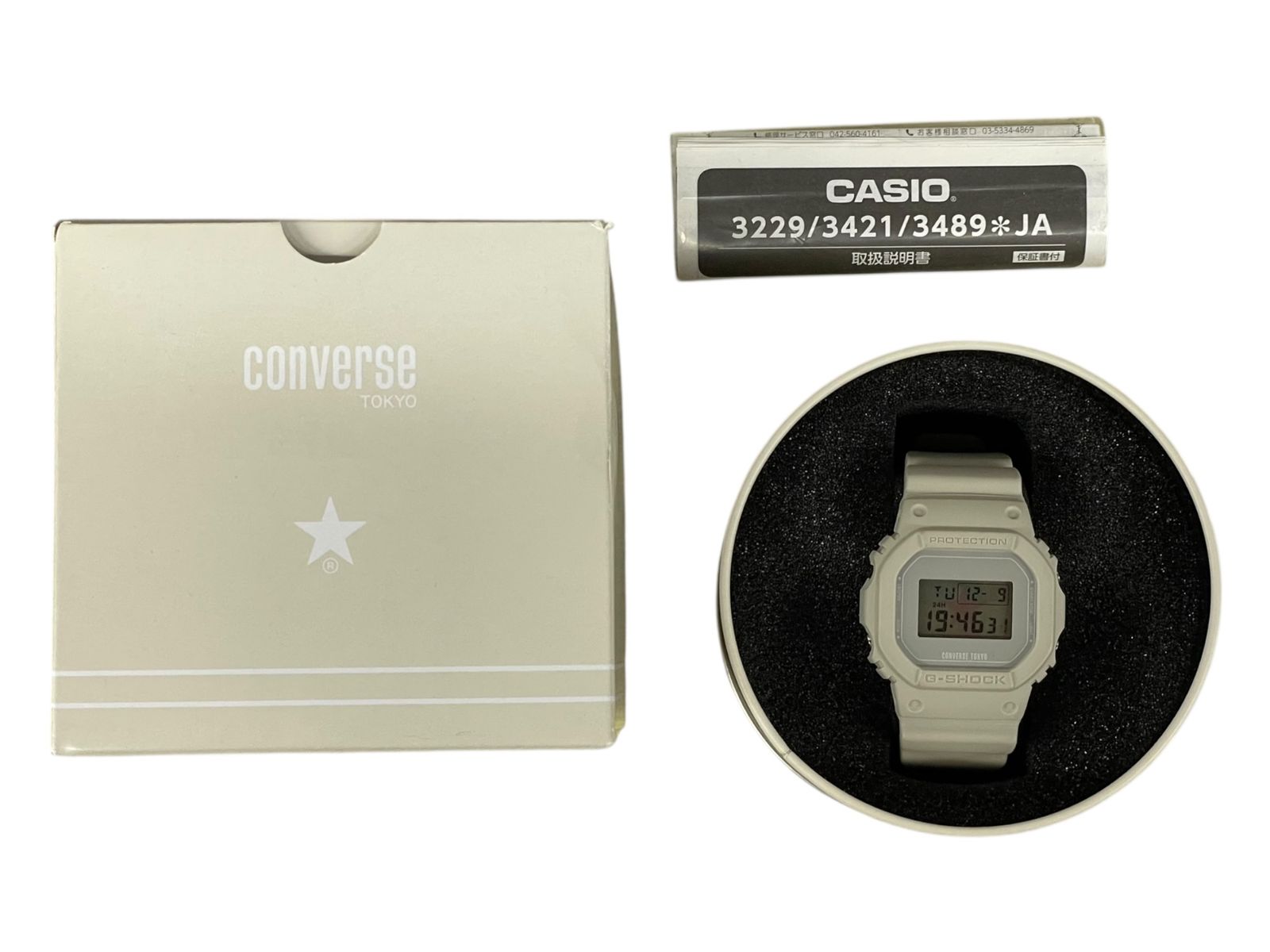 未使用 【CONVERSE TOKYO×G-SHOCK】別注CONV22-8JR CONVERSE (コンバース) CONVERSE TOKYO×G-SHOCK コラボウォッチ 別注