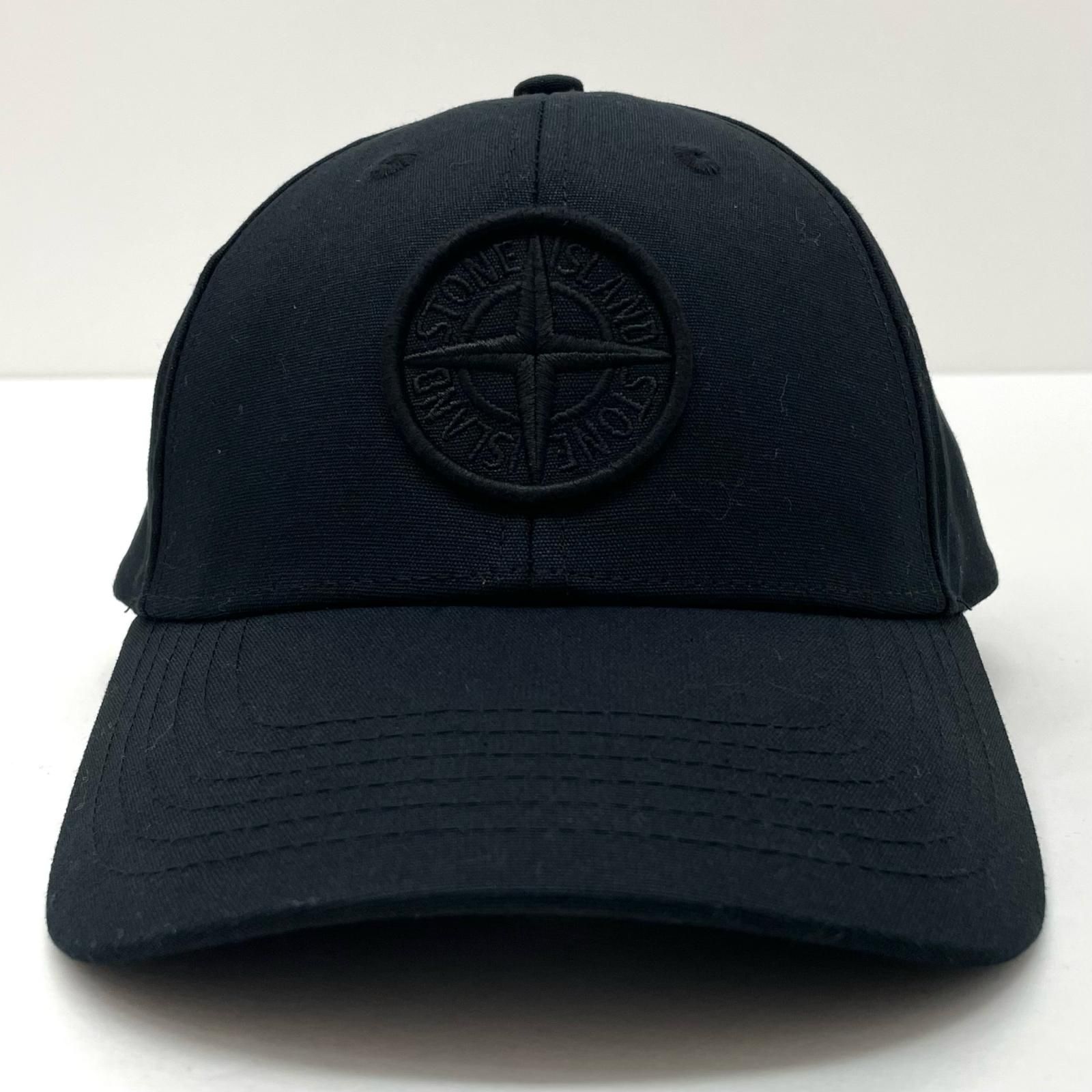 STONE ISLAND ストーンアイランド Cotton Baseball Cap 帽子 キャップ ブラック