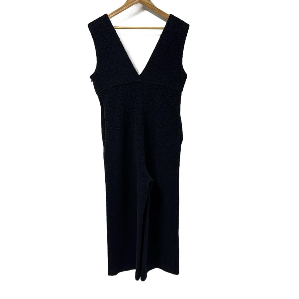 hue DAY TO EVENING ヒューデイトゥイブニング オールインワン サイズ38 M レディース - ダークネイビー フルレングス パール