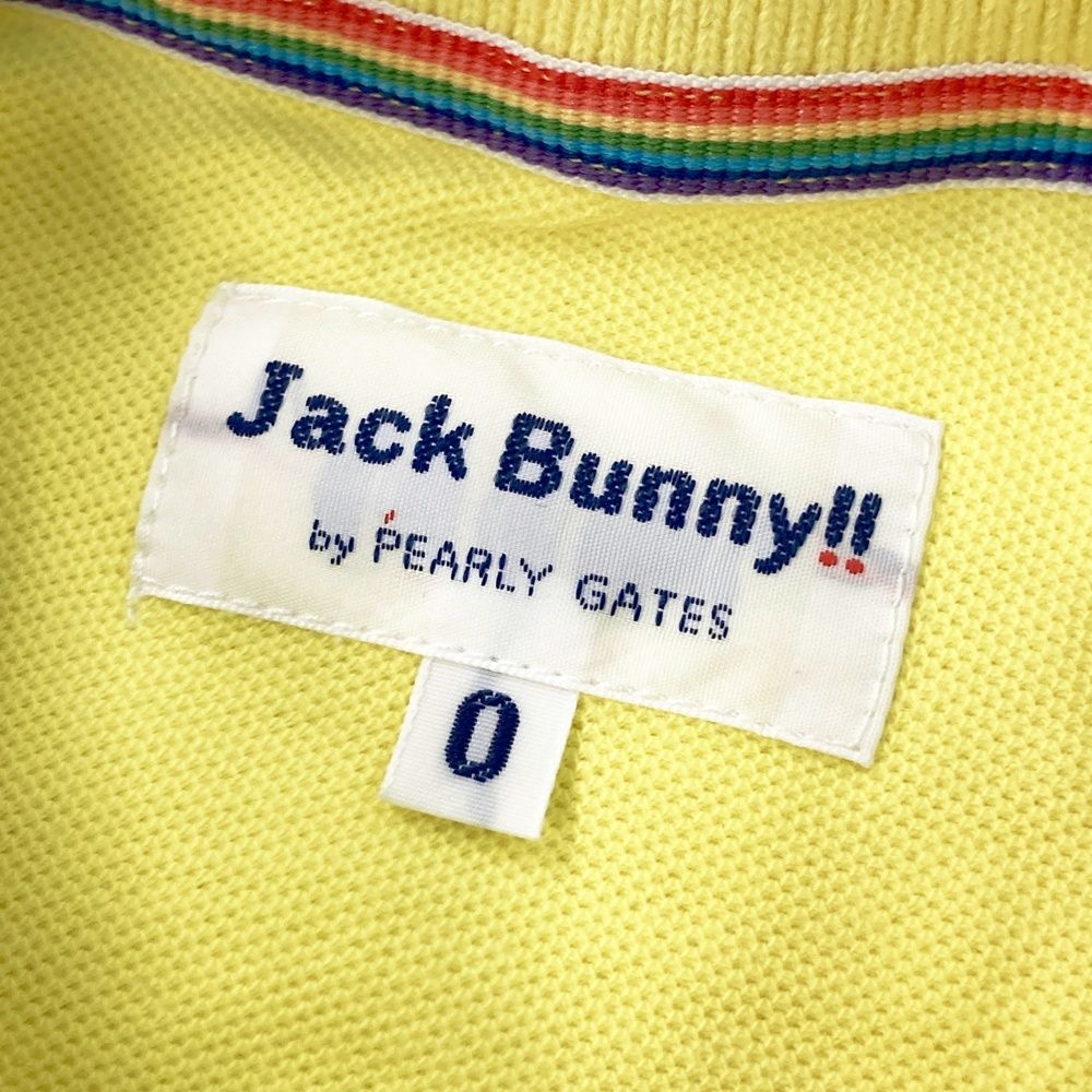 サイズ：0 JACK BUNNY ジャックバニー ワッペン付き 半袖ポロシャツ