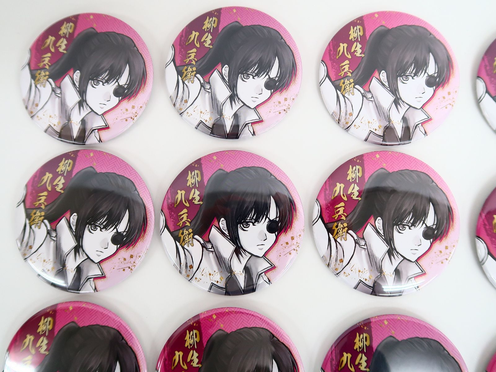 銀魂 銀魂展 柳生九兵衛 缶バッジ 20点 21個 柳生九兵衛 生誕20周年記念 銀魂展 ～はたちのつどい