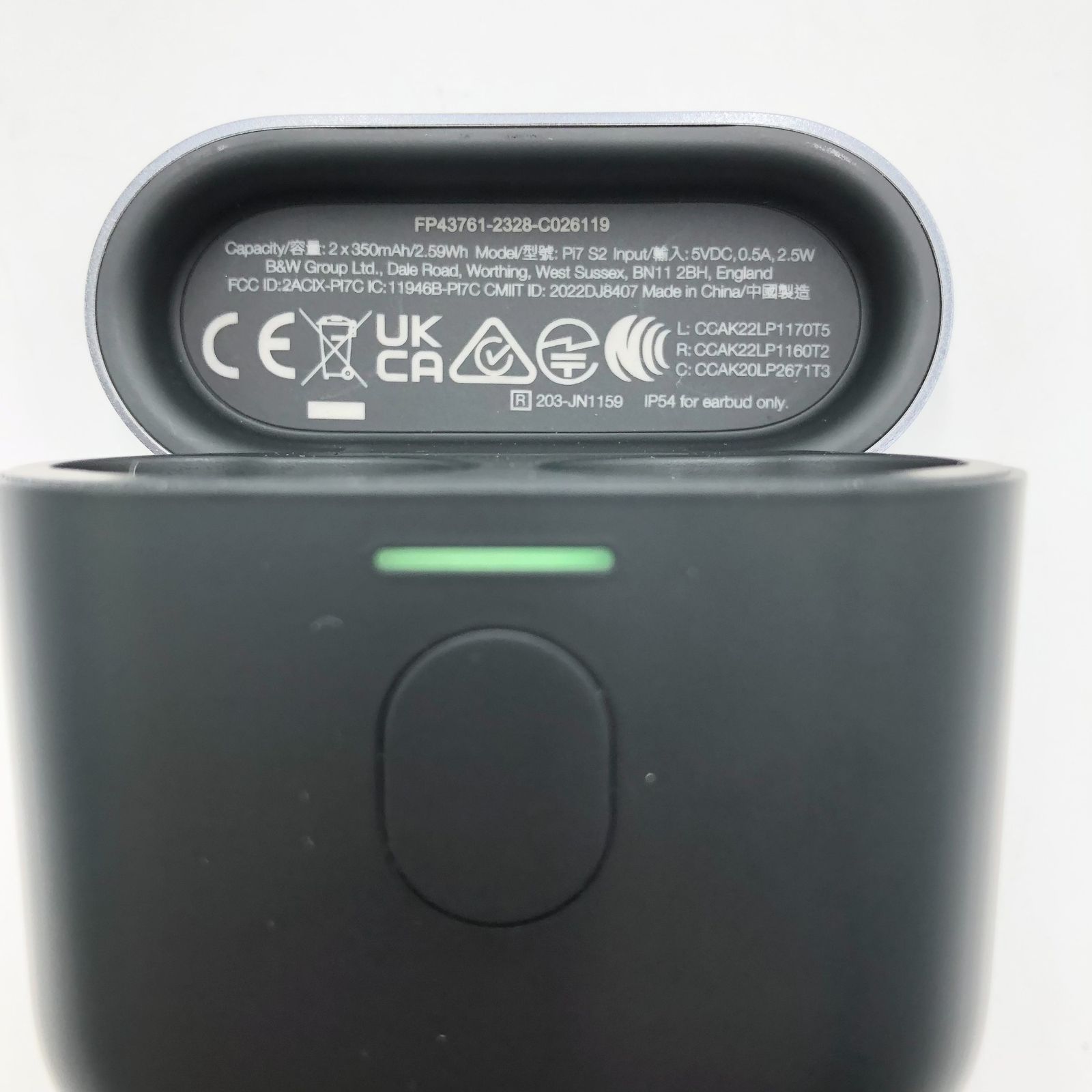 Bowers Wilkins バウワースアンドウィルキンス True Wireless sound ワイヤレスイヤホン bluetooth サテン ブラック B W Pi 7 S 2 SB