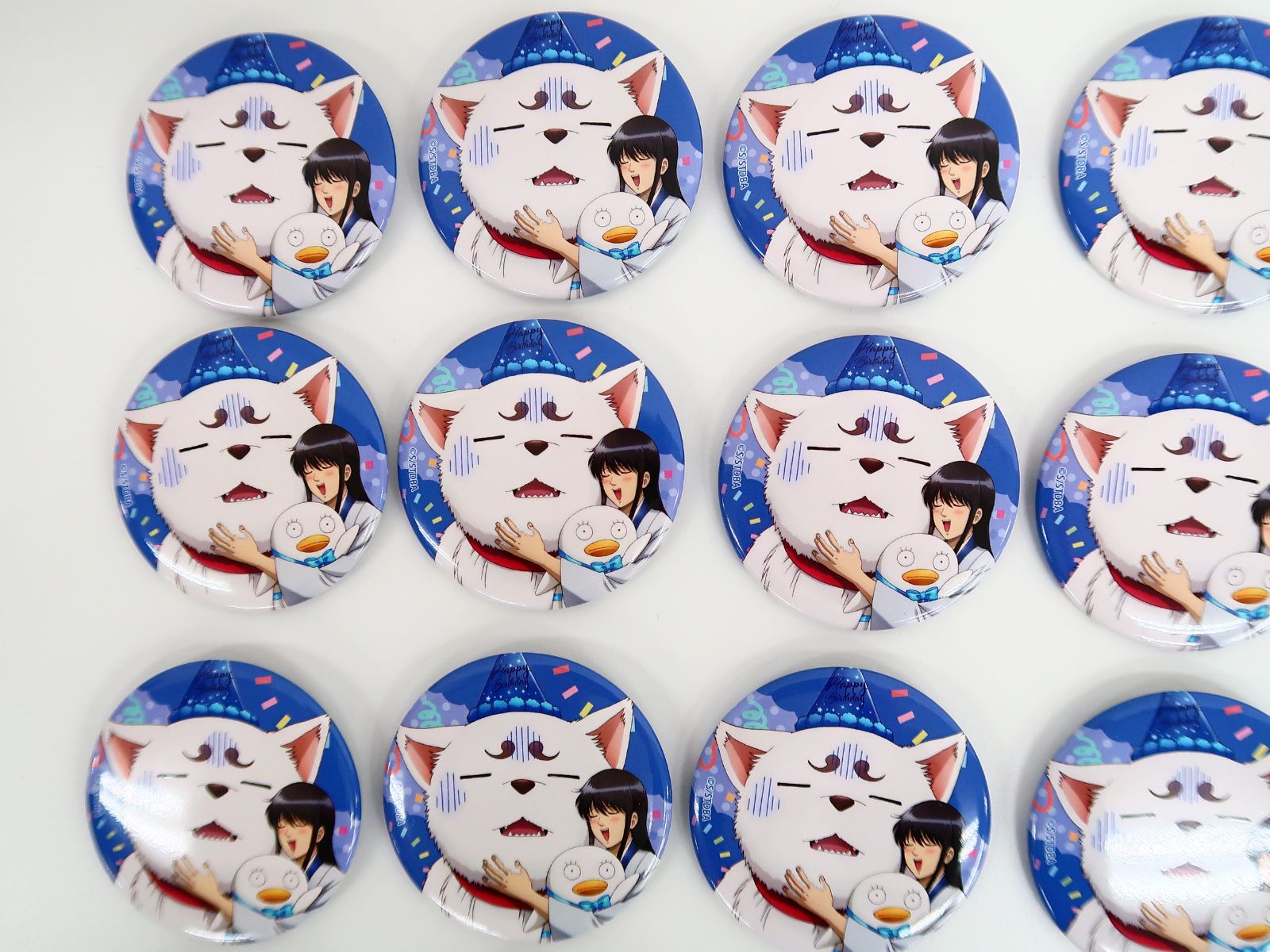 桂小太郎＆定春 銀魂 定春バースデー缶バッジ