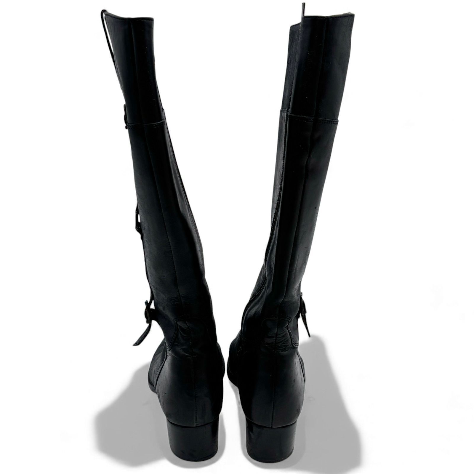 リーガル REGAL 本革 レザー ロングブーツ 24.0cm 黒 ブラック