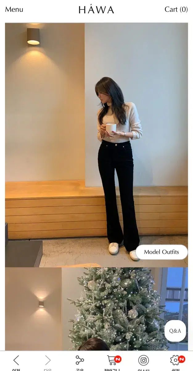 HAWA ロイヤル ツアーベルベット ブーツカット パンツ ショート M サイズ