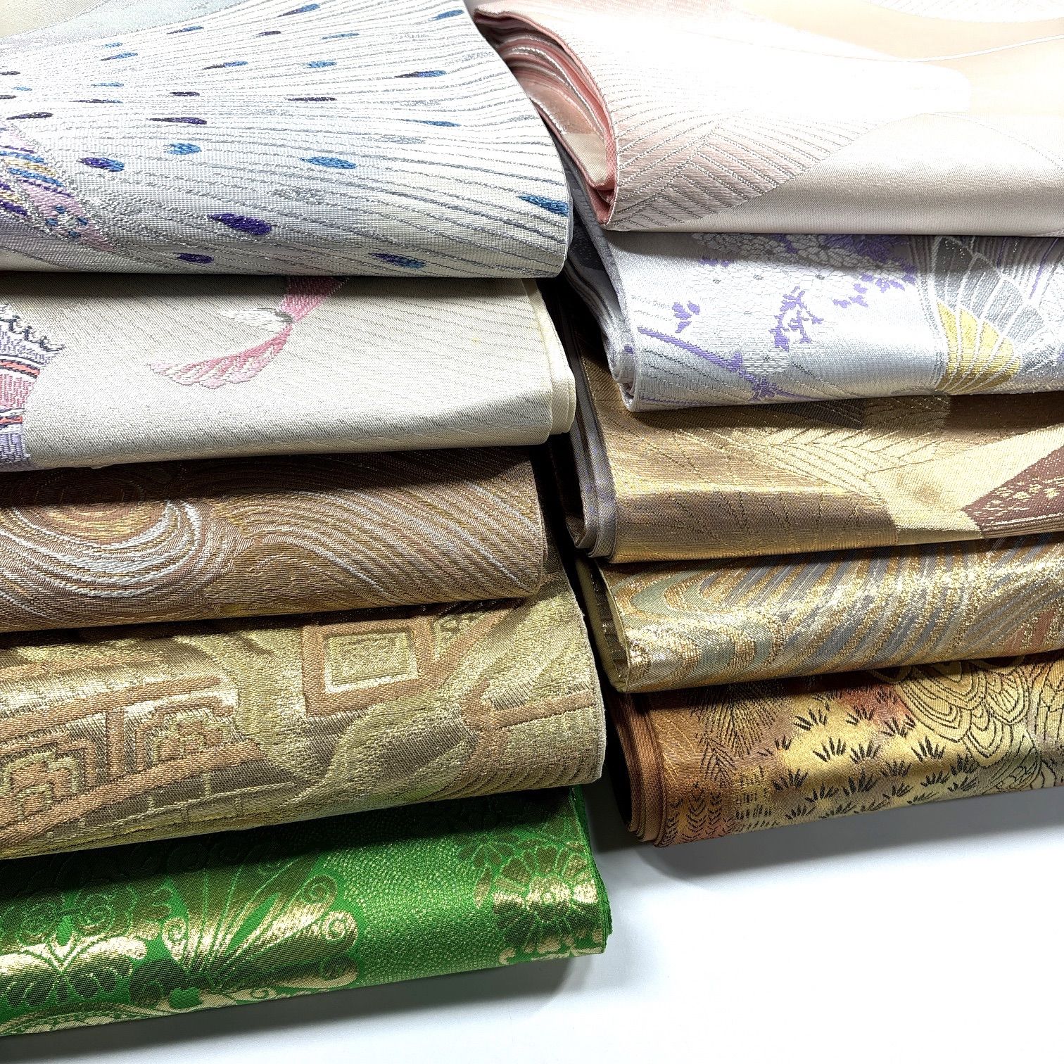 袋帯 10本 帯まとめ売り 同梱購入歓迎 リメイク用 着付け練習用【12244