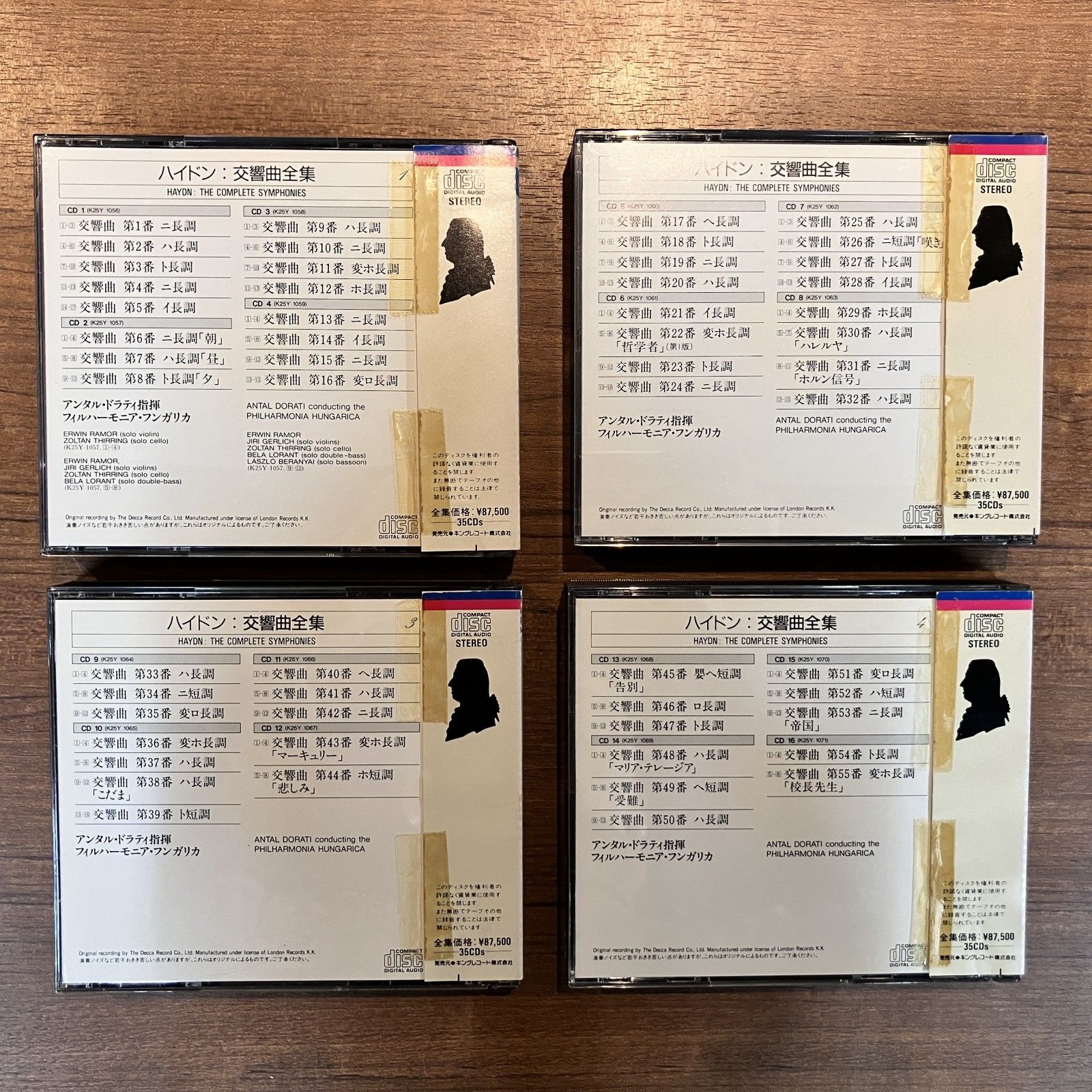 ☆ドラティ / ハイドン：交響曲全集 (35CD+ボーナスCD) K25Y1056～1090