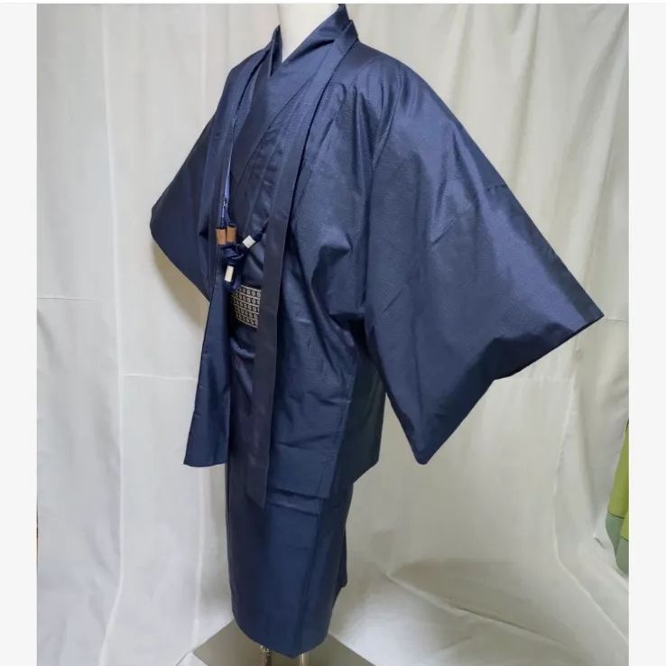 男性着物 正絹本場大島紬 アンサンブル 100亀甲総絣フルセット ⑥