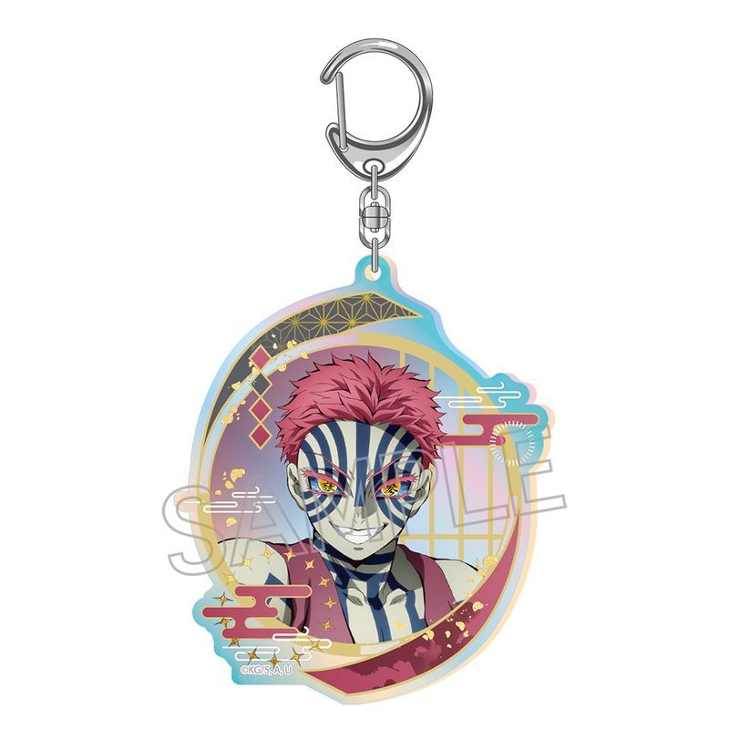 新品/公式】鬼滅の刃_オーロラアクリルキーホルダー 猗窩座 公式グッズ