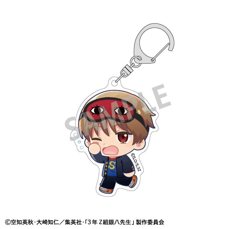 新品/公式】3年Z組銀八先生_アクリルキーホルダー 沖田総悟 登校風景