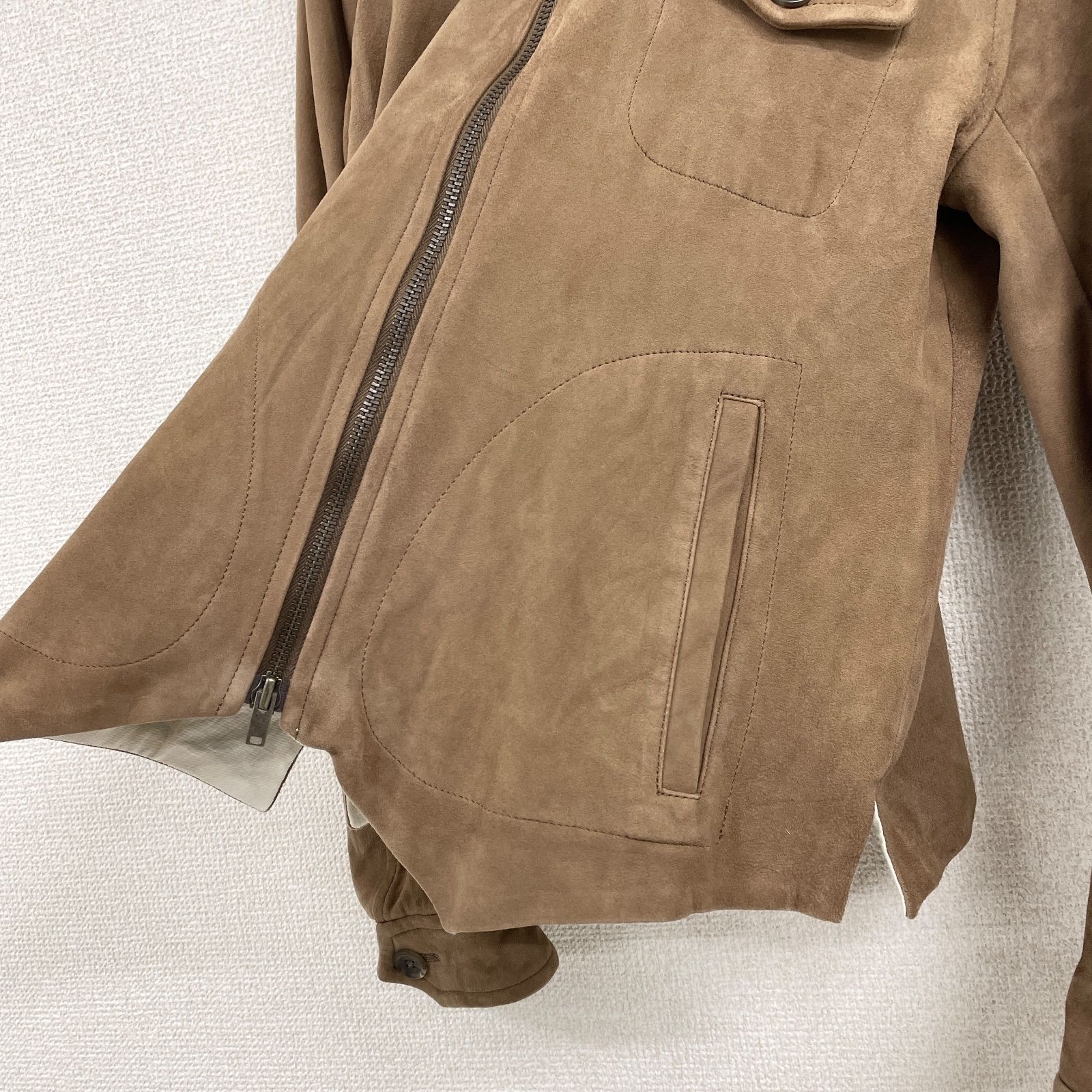 THE LETTERS スエードジャケット ブラウン The Letters(ザレターズ) 25SSTRUCKER JACKET -HORSE SUEDE