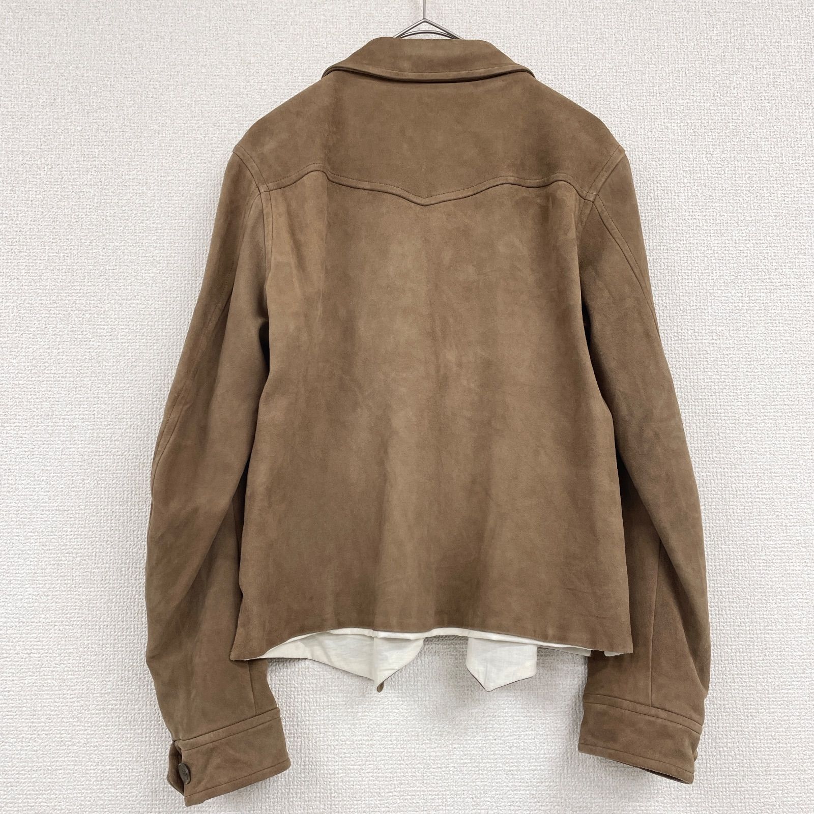 THE LETTERS スエードジャケット ブラウン The Letters(ザレターズ) 25SSTRUCKER JACKET -HORSE SUEDE