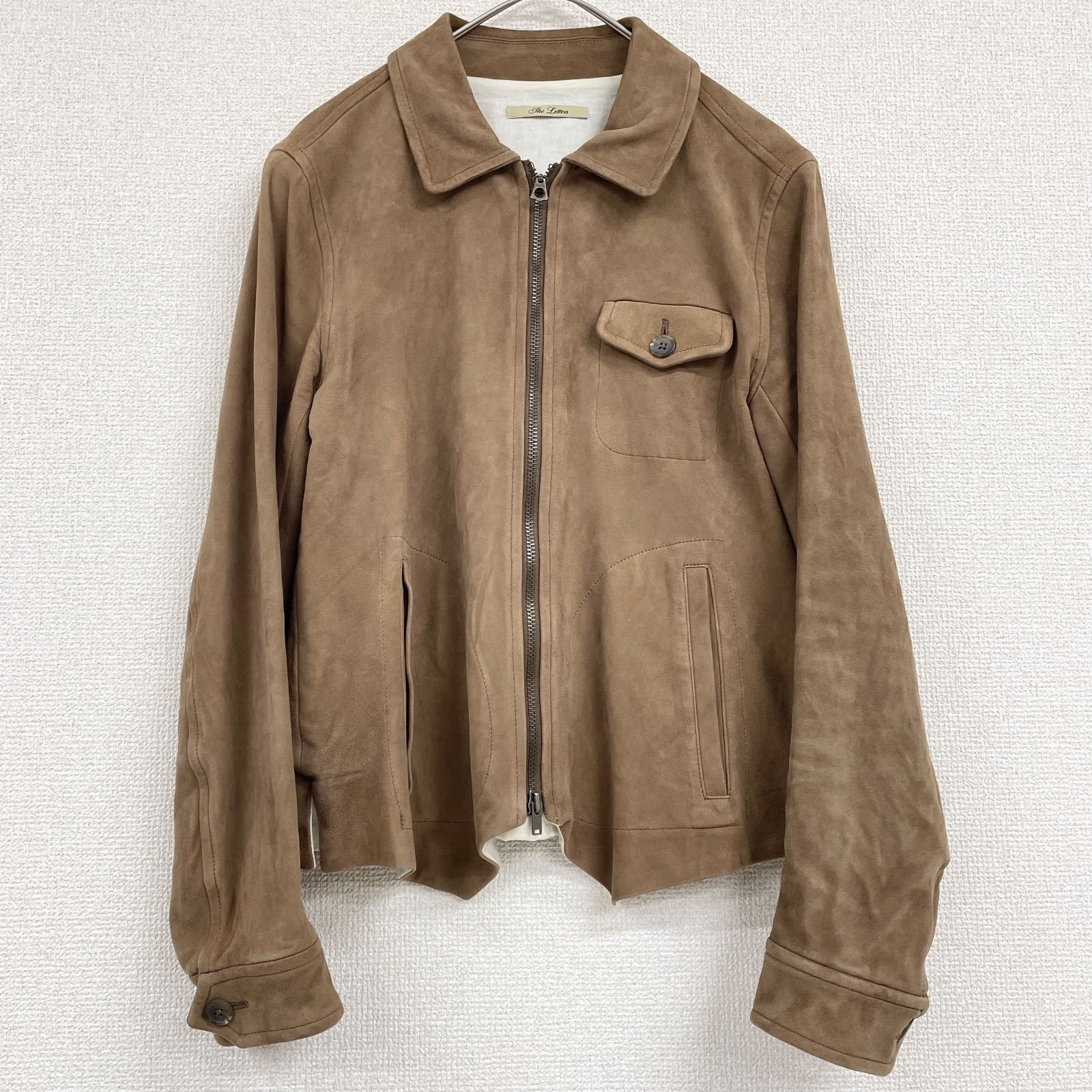 THE LETTERS スエードジャケット ブラウン The Letters(ザレターズ) 25SSTRUCKER JACKET -HORSE SUEDE