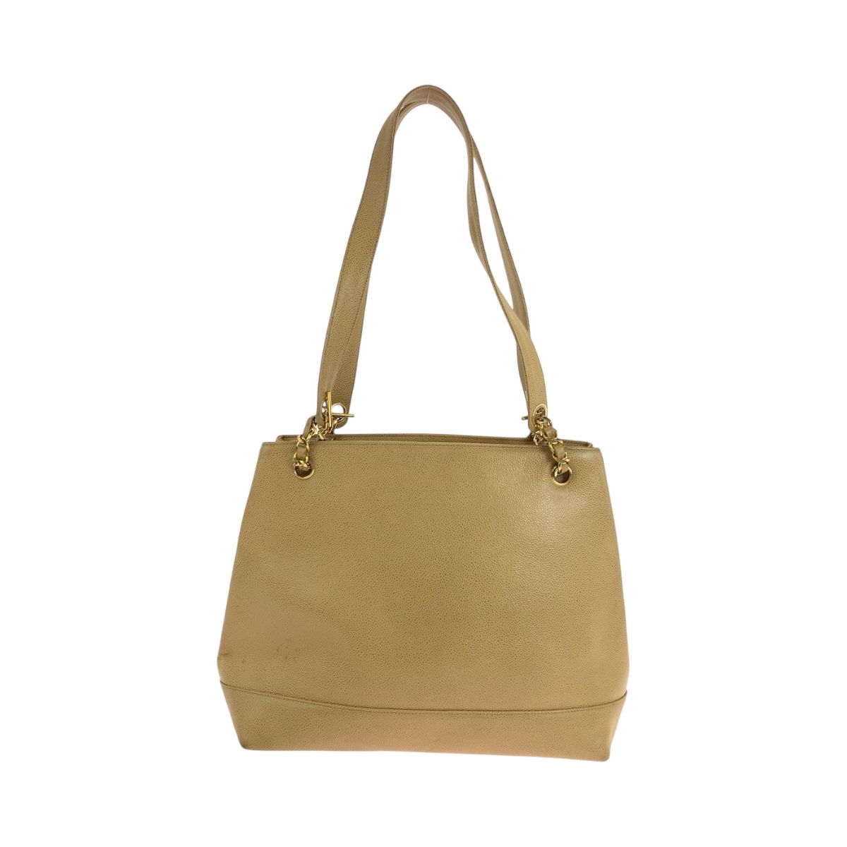 CHANEL シャネル ヴィンテージ ココマーク キャメル ゴールド金具