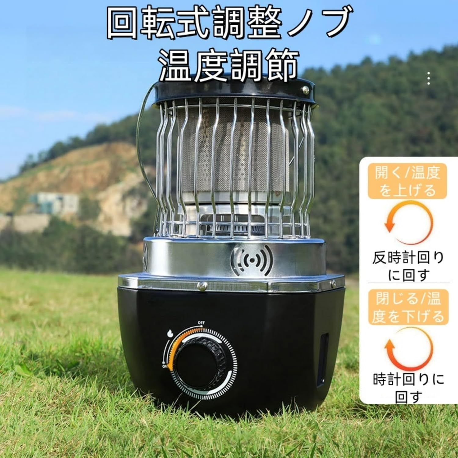 ガスストーブ カセット 1台2役 ポータブル ガスヒーター ガスストーブ