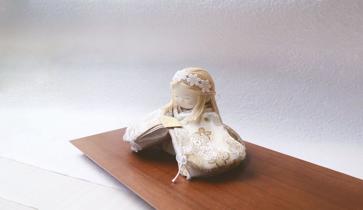 雛人形 雛飾り 夢羽 ゆめは 雛ましろ コンパクト マンションサイズ 手作りちりめん細工 桃の節句