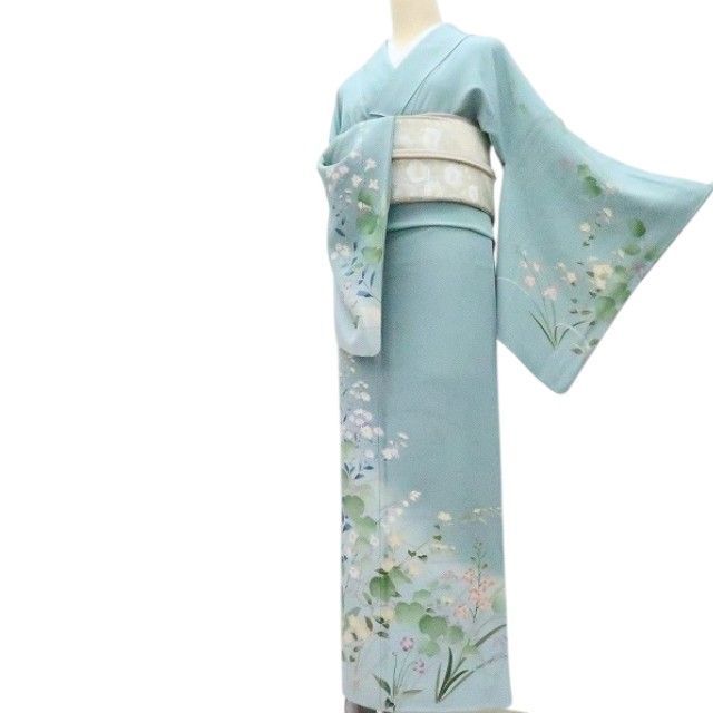 百華❀Y4189◇正絹 手縫い仕立て 訪問着 着物 単品 - メルカリ
