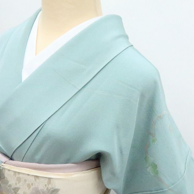 百華❀Y4189◇正絹 手縫い仕立て 訪問着 着物 単品 - メルカリ