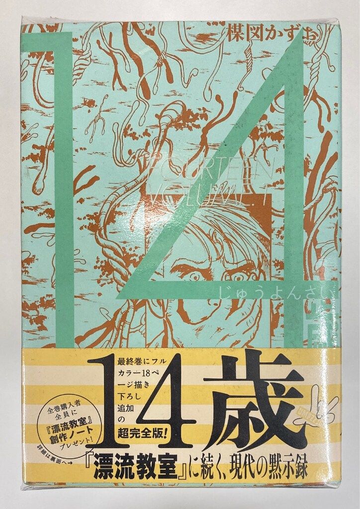 小学館 UMEZZ PERFECTION!13 楳図かずお !!)14歳(帯付・応募券付) 全4