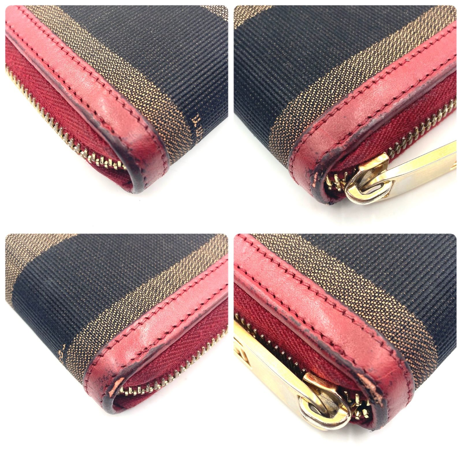 FENDI フェンディ ペカン ラウンドファスナー ラウンドジップ 長財布 