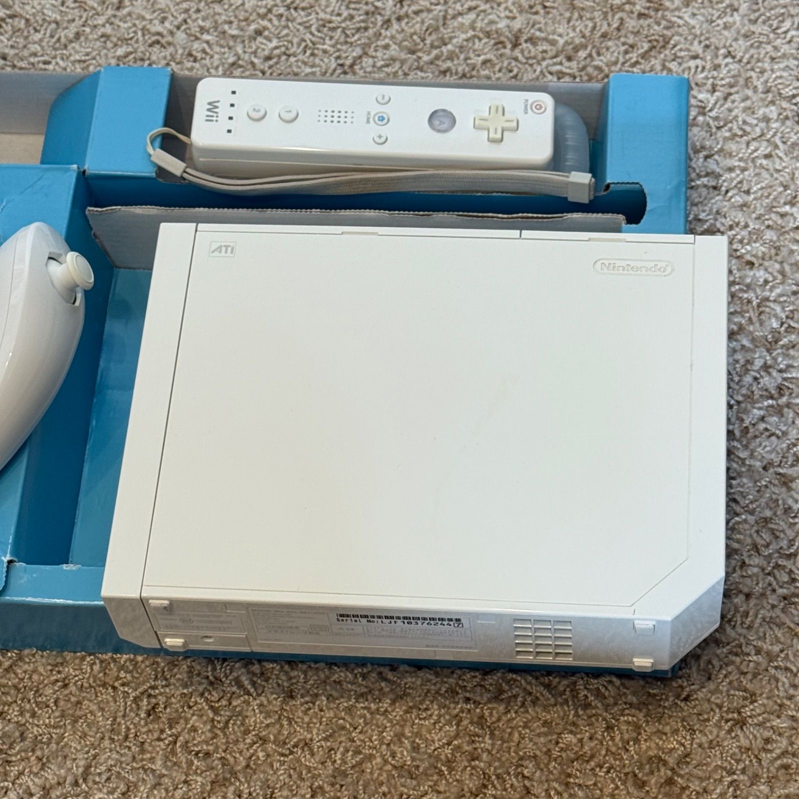 12-047 Wii 本体 ホワイト 箱付き - メルカリ