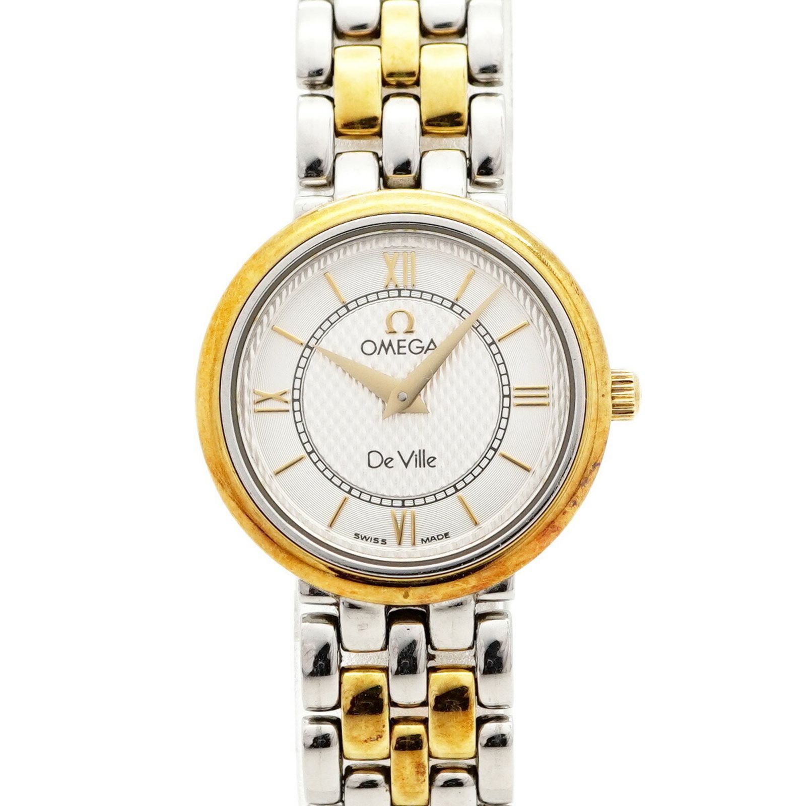 オメガ デ ヴィル 7374 31 シルバー文字盤腕時計 レディース