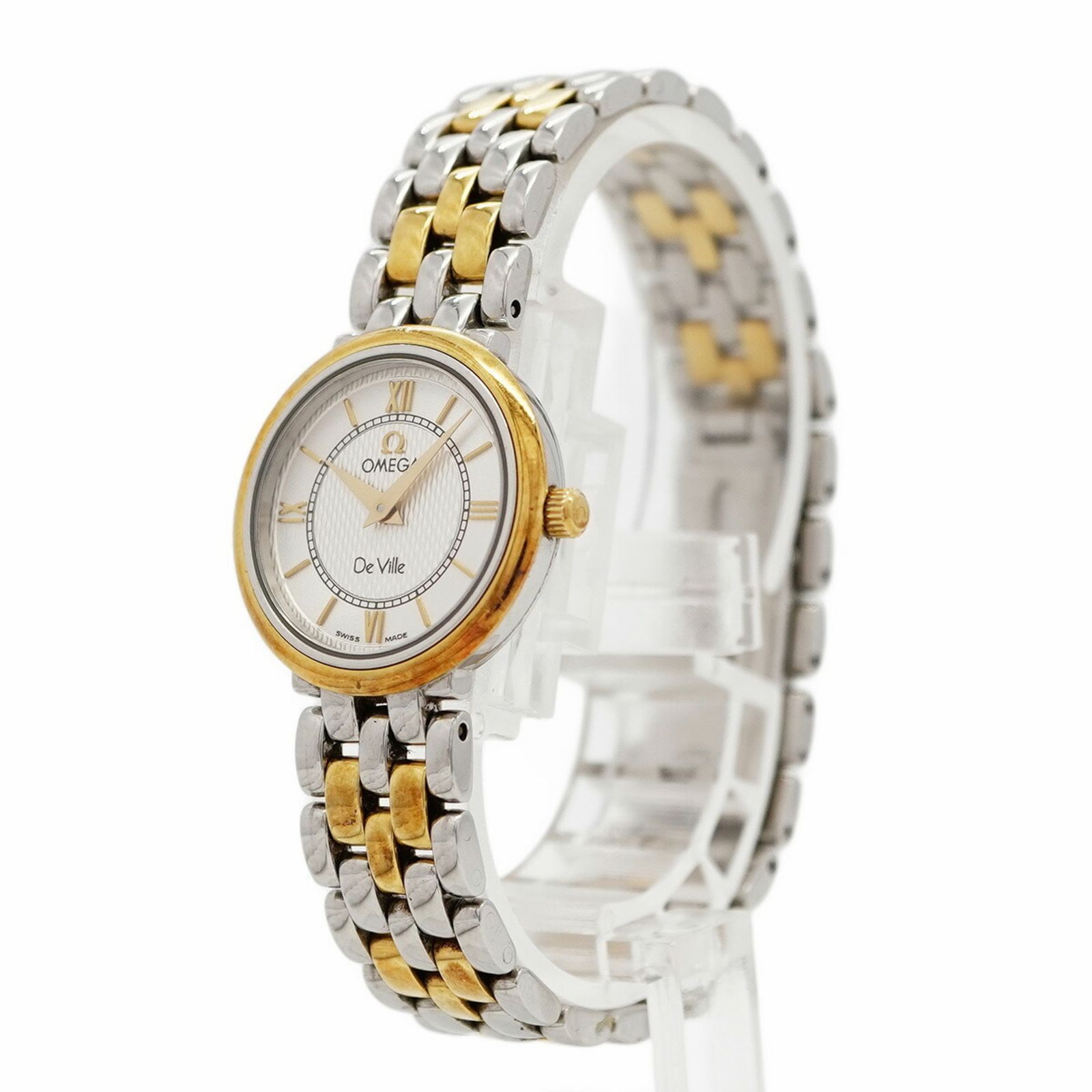 オメガ デ ヴィル 7374.31 シルバー文字盤腕時計 レディース