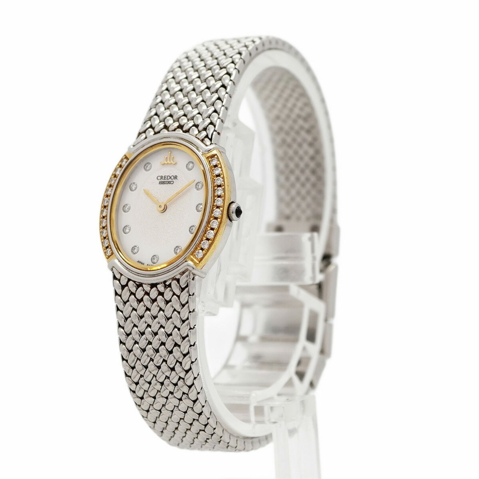 セイコー クレドール 5 A 70-3000 アイボリー文字盤腕時計 レディース