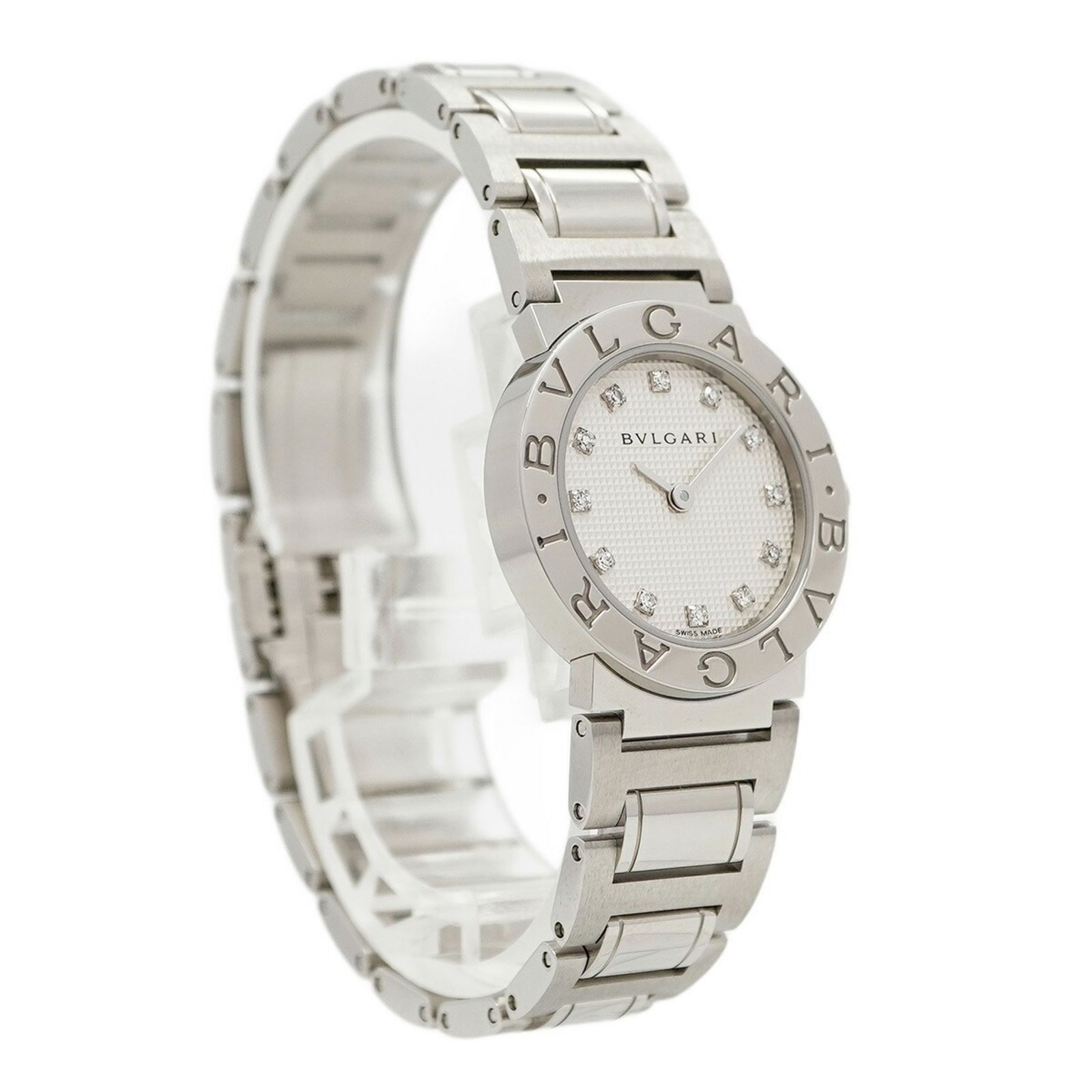 シルバー文字盤腕時計 レディース