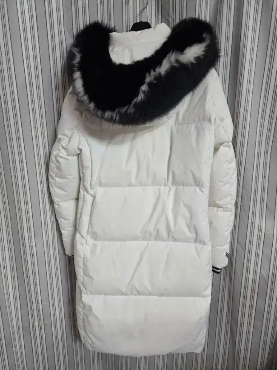 90 JDX レディースゴルフ 白 フード ダウンジャケット ロング丈
